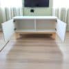 Rack funcional estilo nórdico ideal para sala de estar o dormitorio